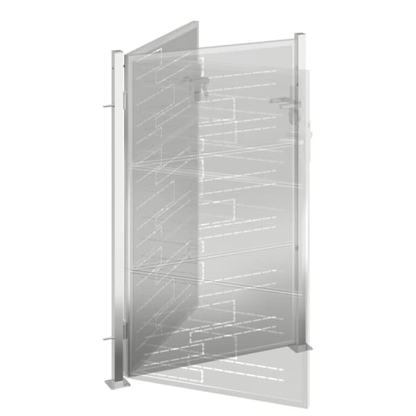 vidaXL Puutarhaportti 100x125 cm ruostumaton teräs -  Portit