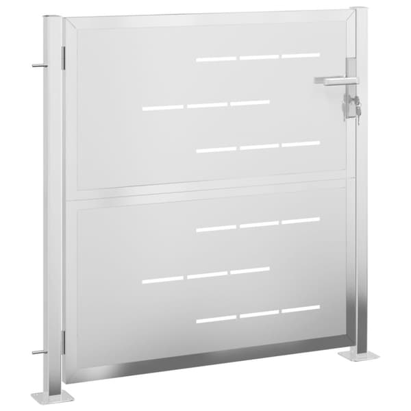 vidaXL havelåge 100x100 cm rustfrit stål -  Låger