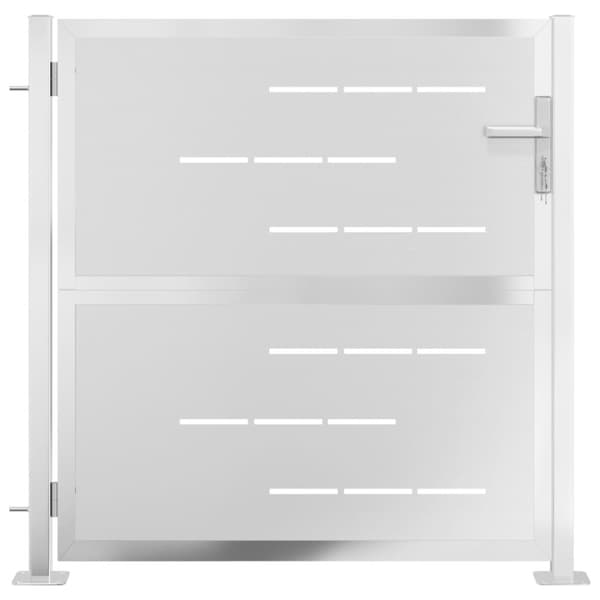 vidaXL havelåge 100x100 cm rustfrit stål -  Låger