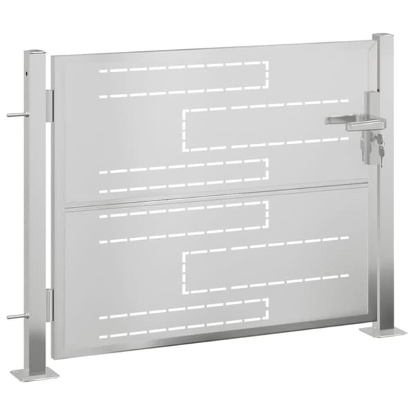 vidaXL Puutarhaportti 100x75 cm ruostumaton teräs -  Portit