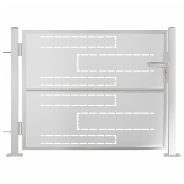 vidaXL Puutarhaportti 100x75 cm ruostumaton teräs -  Portit
