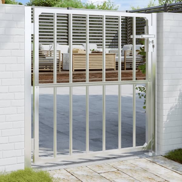 vidaXL havelåge 100x100 cm rustfrit stål -  Låger