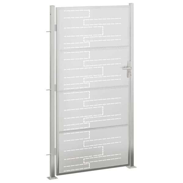 vidaXL havelåge 100x200 cm rustfrit stål -  Låger