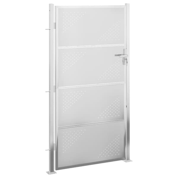 vidaXL havelåge 100x200 cm rustfrit stål -  Låger