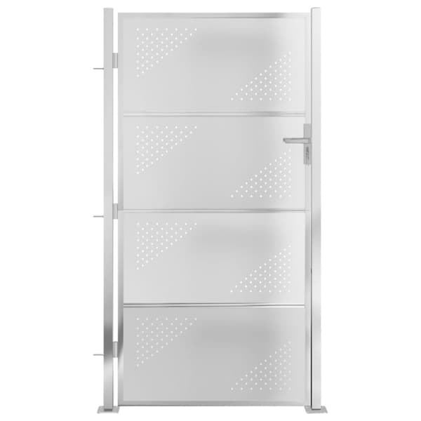 vidaXL havelåge 100x200 cm rustfrit stål -  Låger