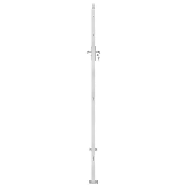 vidaXL havelåge 100x200 cm rustfrit stål -  Låger