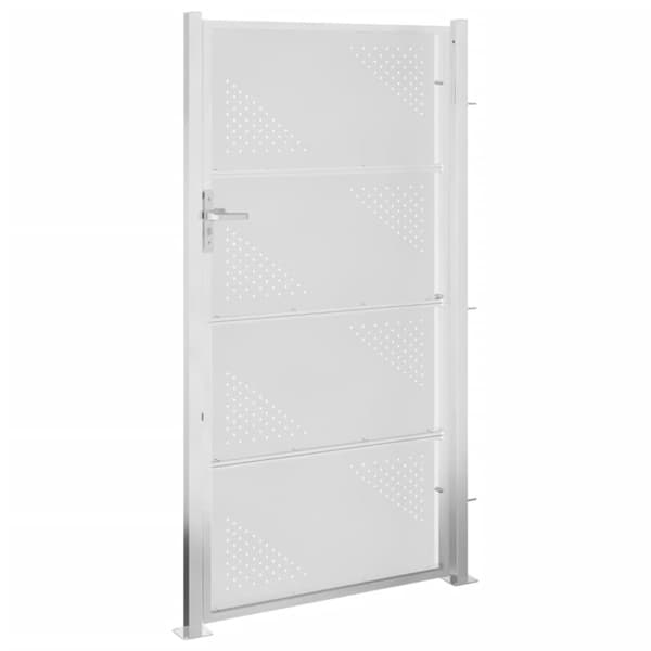 vidaXL havelåge 100x200 cm rustfrit stål -  Låger