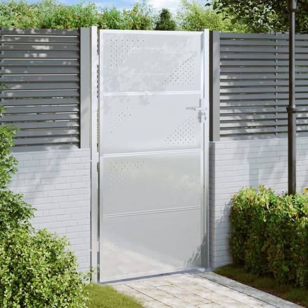 vidaXL havelåge 100x200 cm rustfrit stål -  Låger