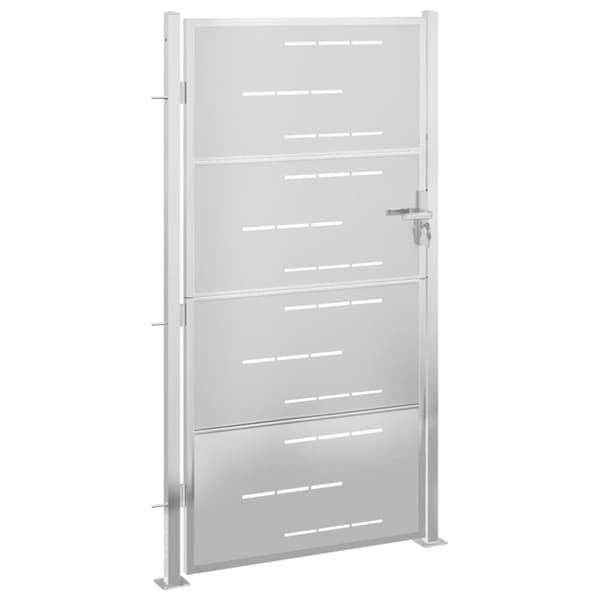vidaXL havelåge 100x200 cm rustfrit stål -  Låger