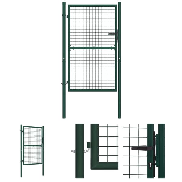 The Living Store Aitaportti teräs 100x200 cm vihreä - Portit
