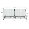 Pikkukuva 10 / 10: The Living Store Aitaportti teräs 306x150 cm vihreä -  Portit
