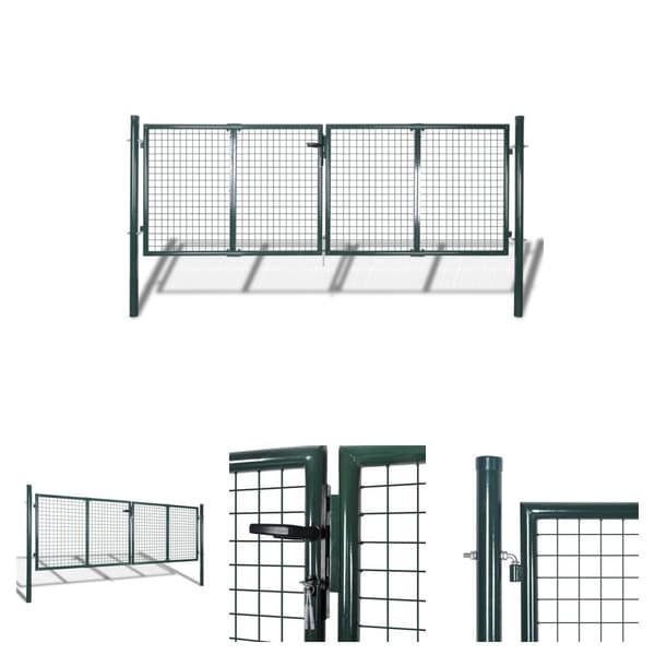 The Living Store Aitaportti teräs 306x150 cm vihreä - Portit
