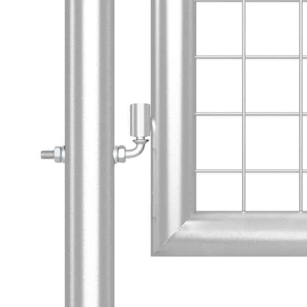 The Living Store Puutarhan verkkoportti hopea 300x175 cm galvanoitu teräs - Portit