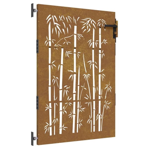 The Living Store Puutarhaportti 85x150 cm corten teräs bambukuvio -  Portit