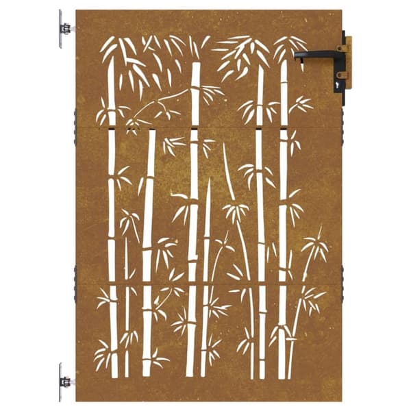 The Living Store Puutarhaportti 85x150 cm corten teräs bambukuvio -  Portit
