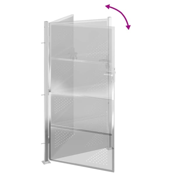 The Living Store havelåge 100x180 cm rustfrit stål -  Låger