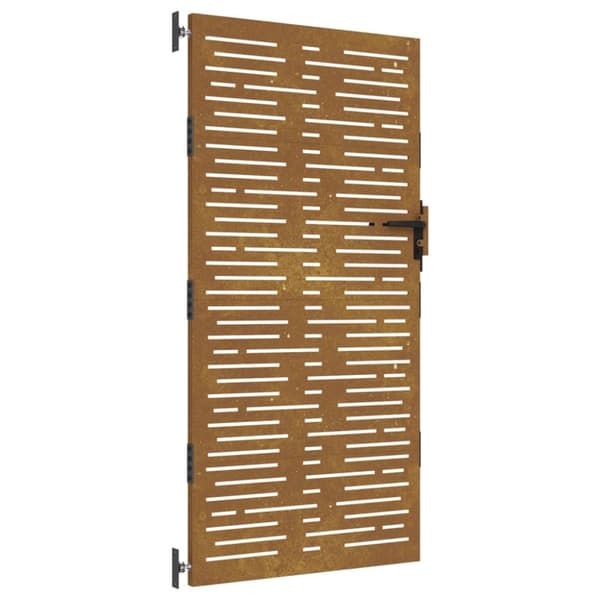 Portit - Living Puutarhaportti 85x175 cm corten teräs raitakuvio