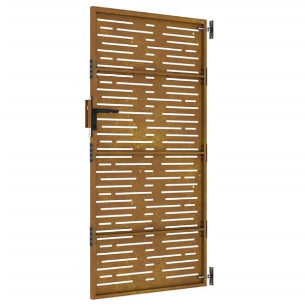 Portit - Living Puutarhaportti 85x175 cm corten teräs raitakuvio