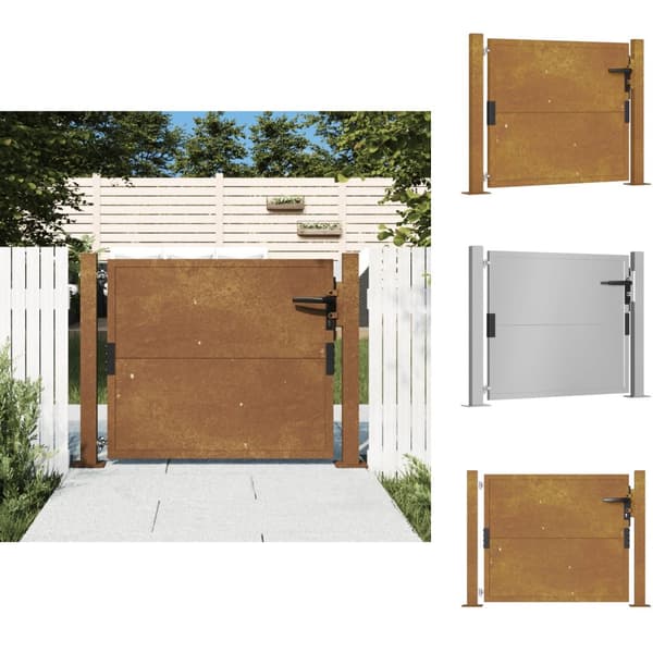 Portit - Living Puutarhaportti 105x105 cm corten teräs