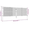 Pikkukuva 7 / 7: Puutarhan verkkoportti teräs 400x125 cm vihreä - Aitaportti - Aitaportit - Home & Living