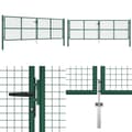 Pikkukuva 1 / 7: Puutarhan verkkoportti teräs 400x125 cm vihreä - Aitaportti - Aitaportit - Home & Living