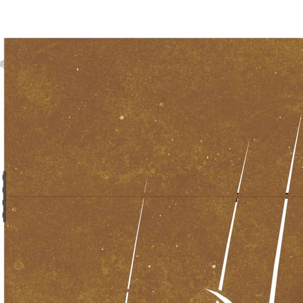 Puutarhaportti 85x175 cm corten teräs ruohokuvio - Puutarhaportti - Puutarhaportit - Home & Living