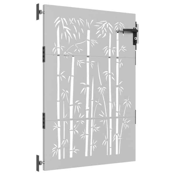 Puutarhaportti 85x125 cm corten teräs bambukuvio - Puutarhaportti - Puutarhaportit - Home & Living