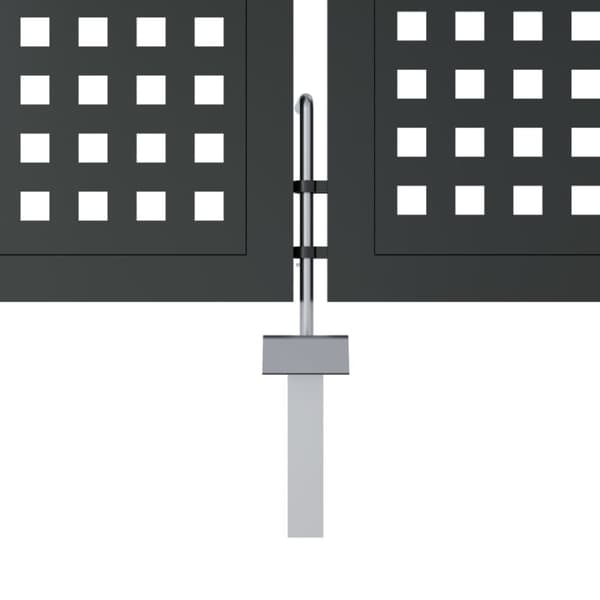 Puutarhaportti antrasiitti 300x175 cm teräs