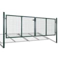 Miniatyrbillede 2 af 9: havelåge 306 x 150 cm stål grøn