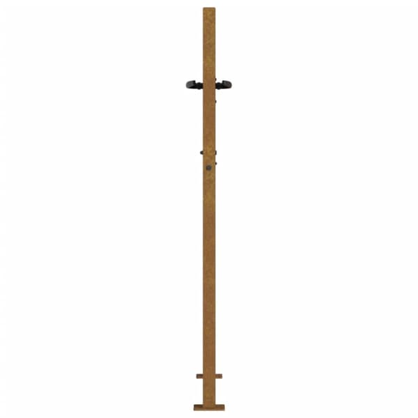 Puutarhaportti 105x155 cm corten teräs puukuvio