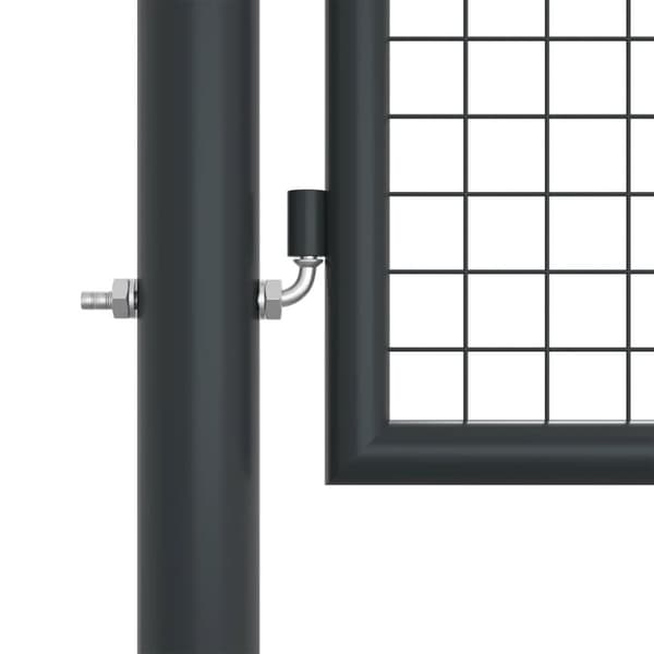 havelåge i trådnet galvaniseret stål 400 x 175 cm grå