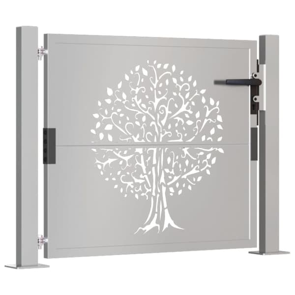 havelåge 105x80 cm cortenstål trædesign