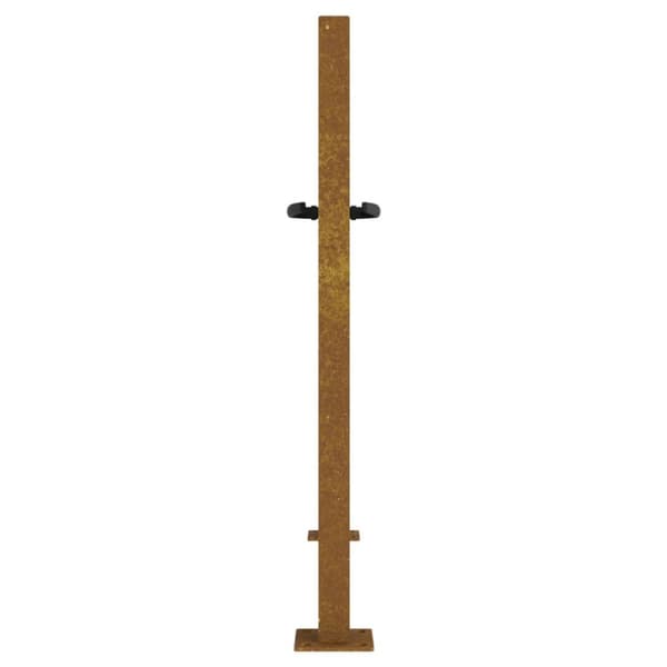 havelåge 105x180 cm cortenstål bambusdesign