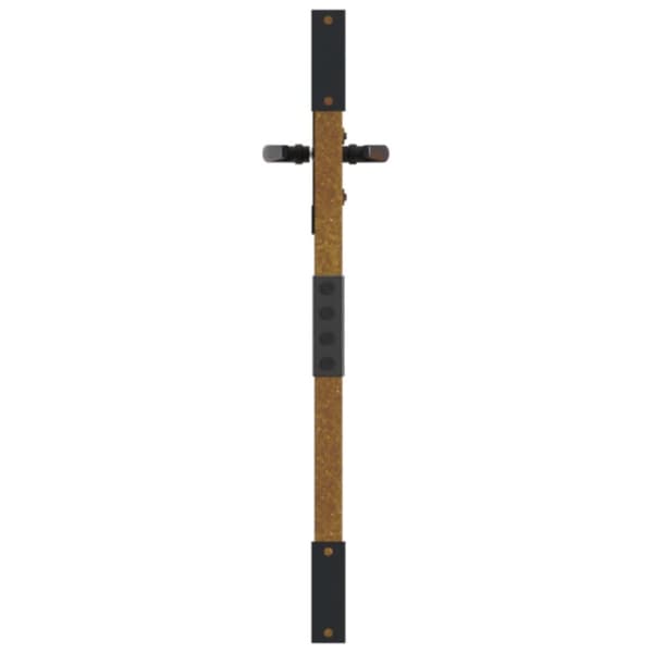 Puutarhaportti 85x100 cm corten teräs puukuvio