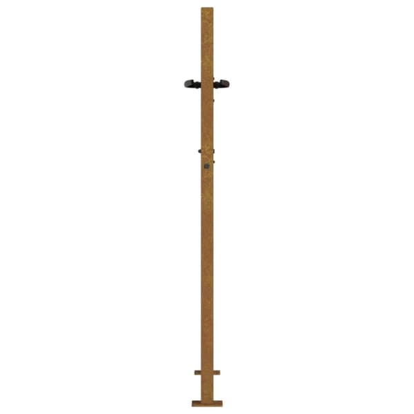 Puutarhaportti 105x130 cm corten teräs puukuvio