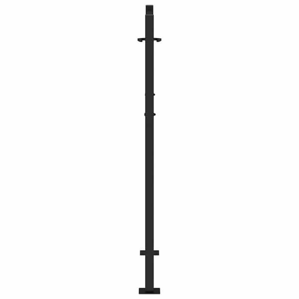vidaXL Hageport svart 105x130 cm stål spordesign