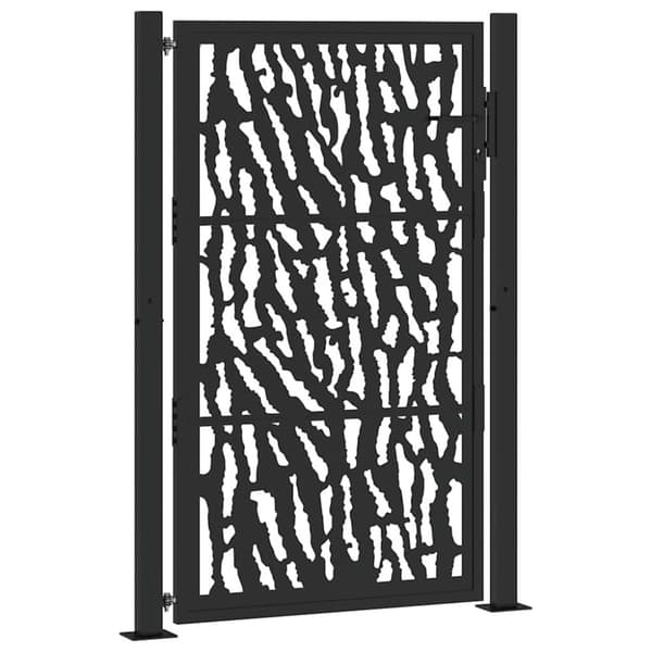 vidaXL Hageport svart 105x155 cm stål spordesign