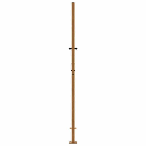 vidaXL Hageport 105x180 cm oksidert stål flammedesign