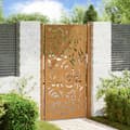 Miniatyrbilde 2 av 11: vidaXL Hageport 105x180 cm oksidert stål flammedesign