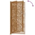 Miniatyrbilde 9 av 11: vidaXL Hageport 105x205 cm oksidert stål spordesign