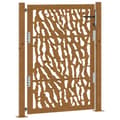 Miniatyrbilde 1 av 11: vidaXL Hageport 105x130 cm oksidert stål spordesign