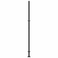 Miniatyrbilde 6 av 10: vidaXL Hageport svart 105x205 cm stål flammedesign