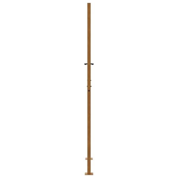 vidaXL Hageport 105x205 cm oksidert stål flammedesign