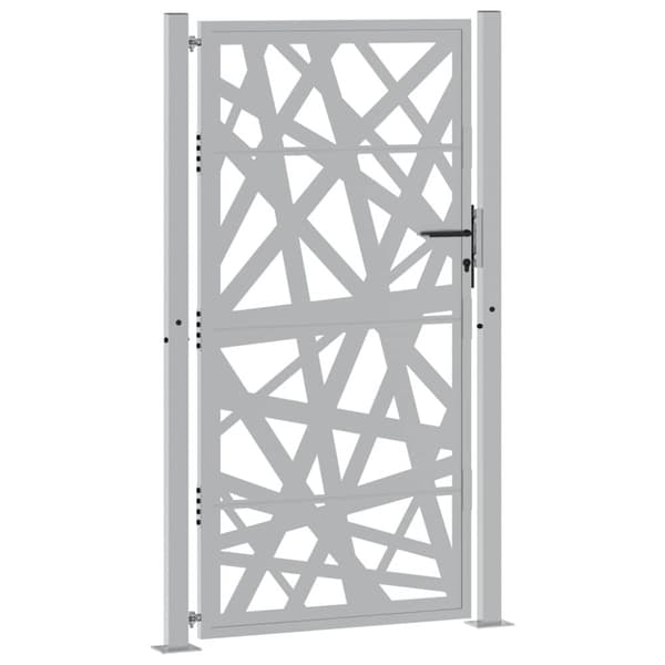 vidaXL Hageport 105x180 cm oksidert stål lysdesign
