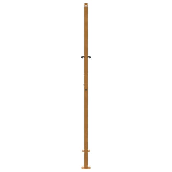 vidaXL Hageport 105x180 cm oksidert stål lysdesign