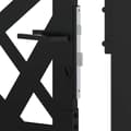 Miniatyrbilde 9 av 10: vidaXL Hageport svart 105x155 cm stål lysdesign