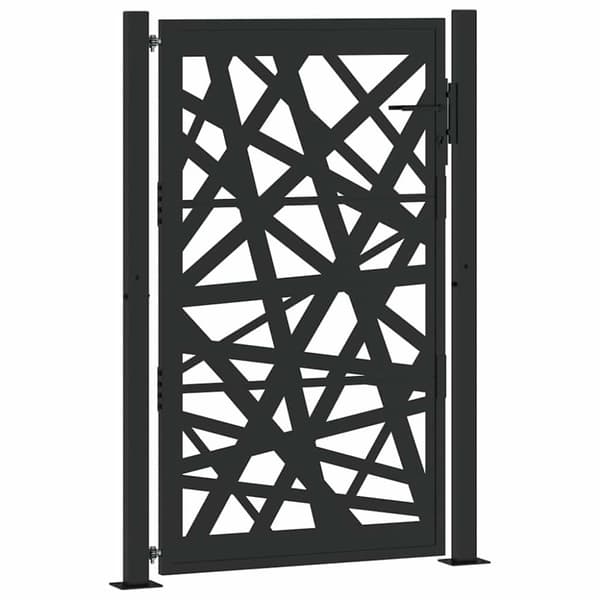vidaXL Hageport svart 105x155 cm stål lysdesign