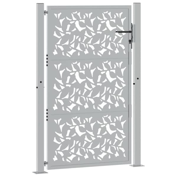 vidaXL havelåge 105x155 cm cortenstål bladdesign