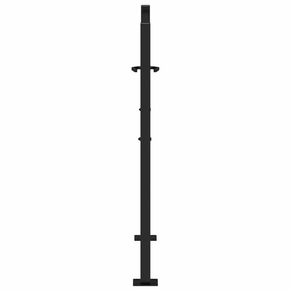vidaXL Hageport svart 105x106 cm stål spordesign