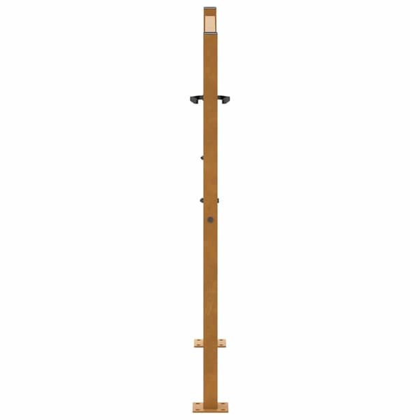 vidaXL Puutarhaportti 105x105 cm Säänkestävä teräslehti